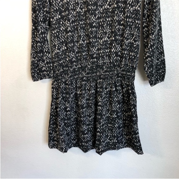 H&M Black White Dot Patterned Long Sleeve Dress - Picture 8 of 13